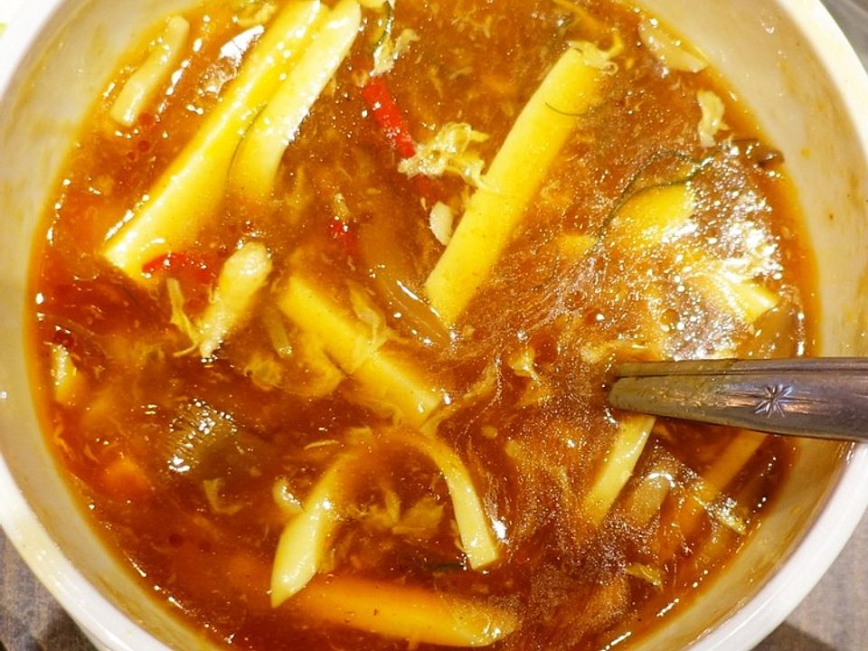 Chinesische scharf-saure Suppe à la Szechuan von dieter_sedlaczek| Chefkoch