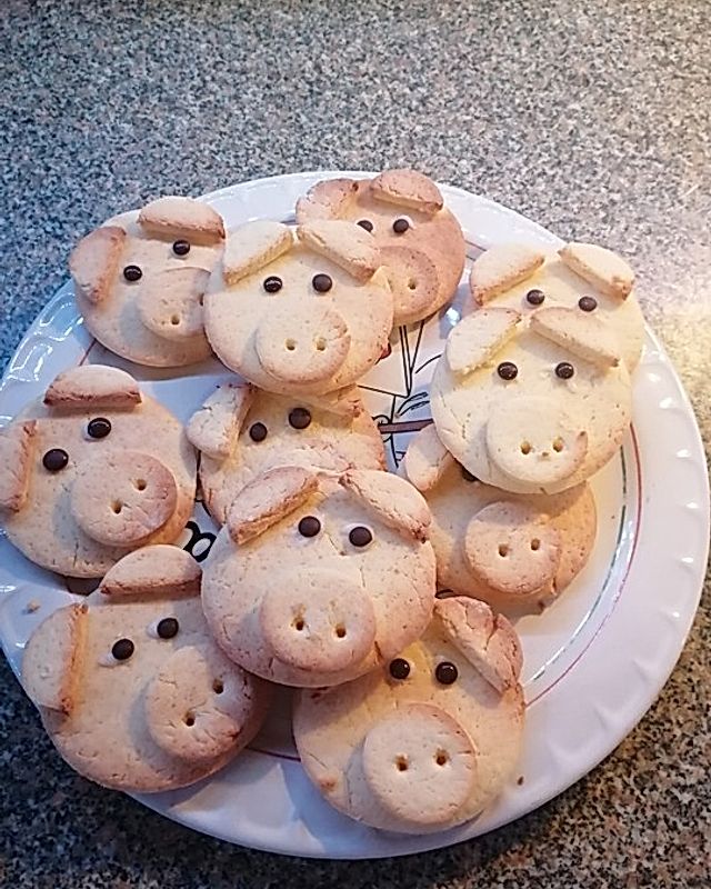 Glutenfreie Glücksschweinchen