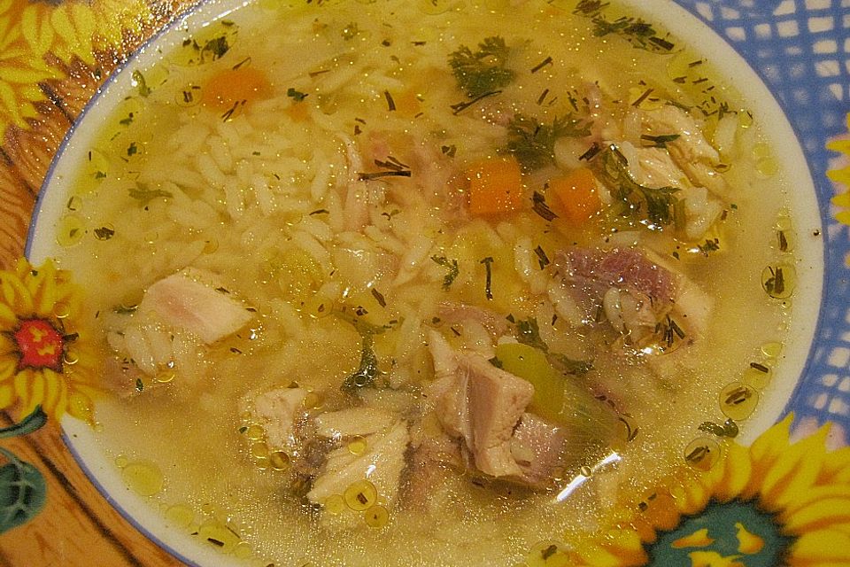 Hühnersuppe mit Reis Hühnersuppe mit Reis