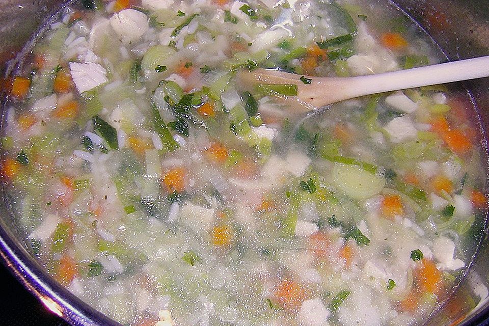 Hühnersuppe mit Reis Hühnersuppe mit Reis