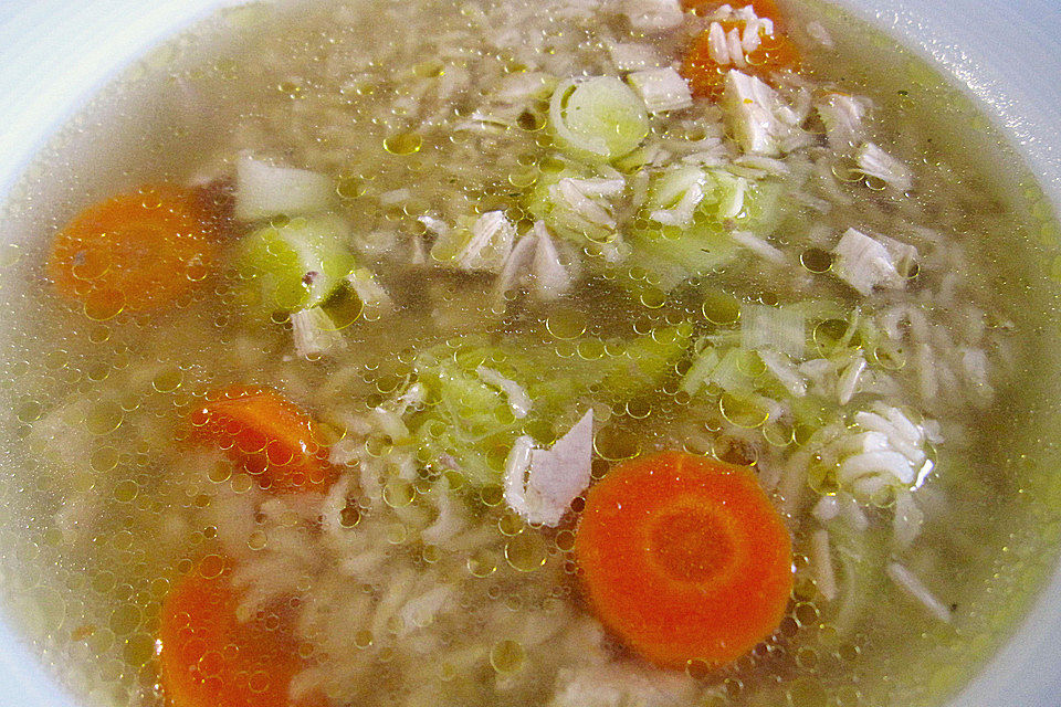 Hühnersuppe mit Reis Hühnersuppe mit Reis