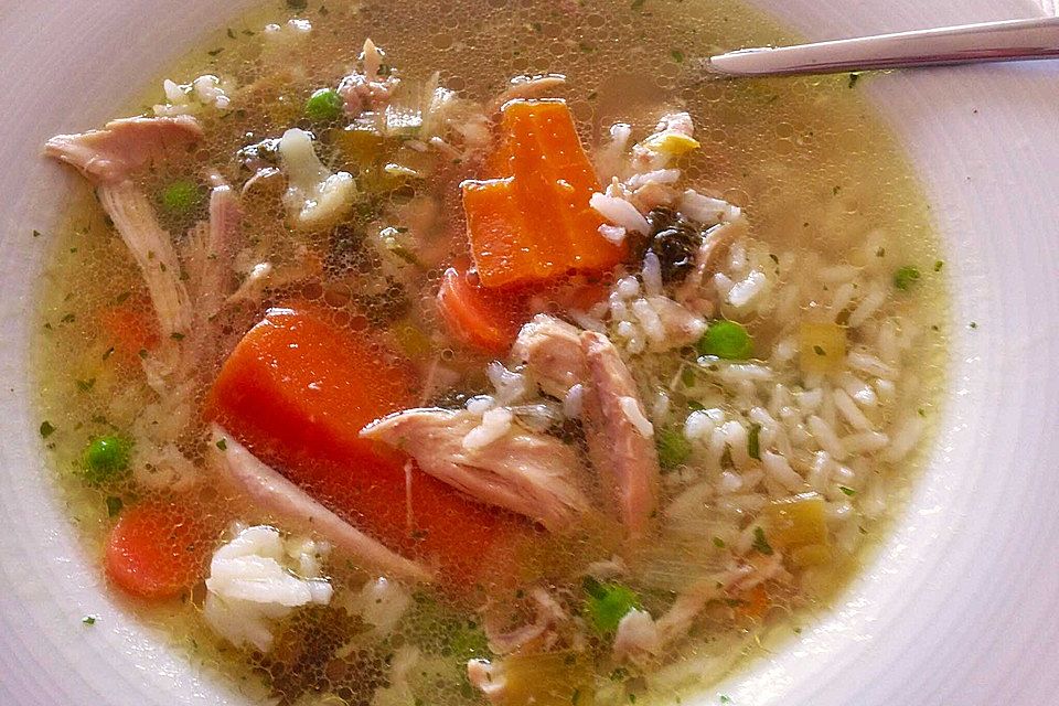 Hühnersuppe mit Reis Hühnersuppe mit Reis