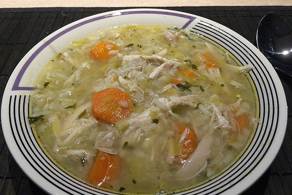 Hühnersuppe mit Reis Hühnersuppe mit Reis