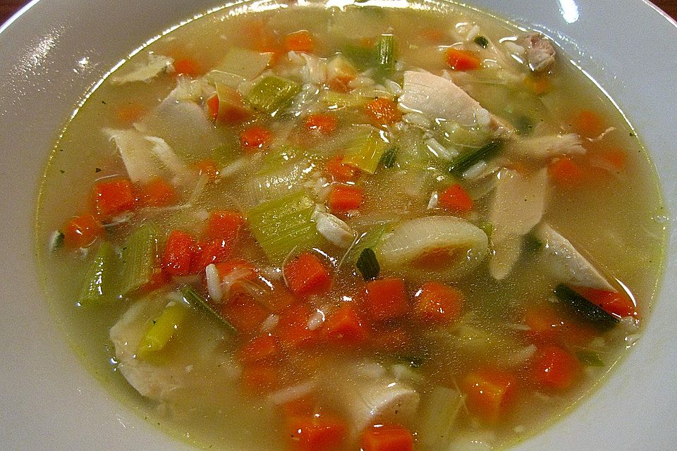 Hühnersuppe mit Reis Hühnersuppe mit Reis
