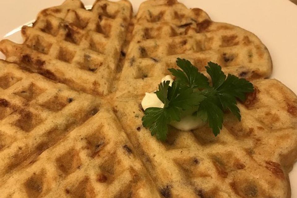 Herzhafte Waffeln