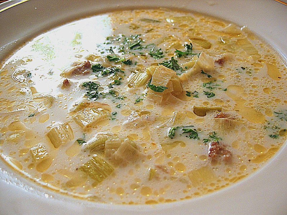 Porree-Käse-Suppe von eljonitec| Chefkoch