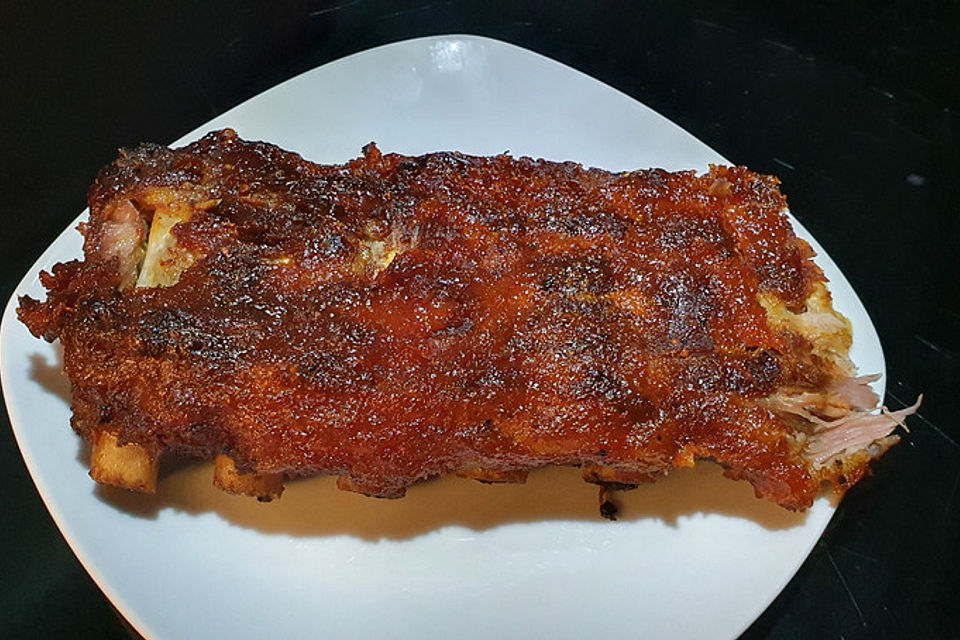 Glasierte 8 Stunden Spareribs aus dem Ofen - slow cooked