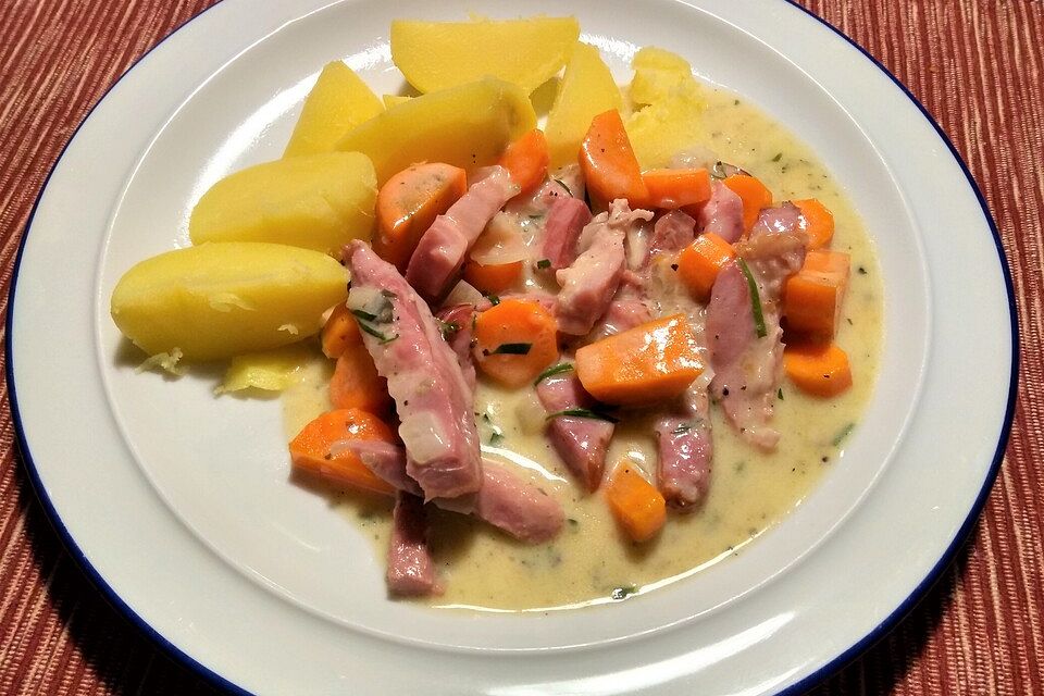 Kasseler - Möhren - Ragout