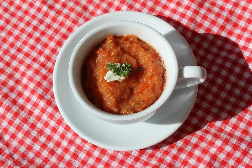 Geröstete Tomatensuppe