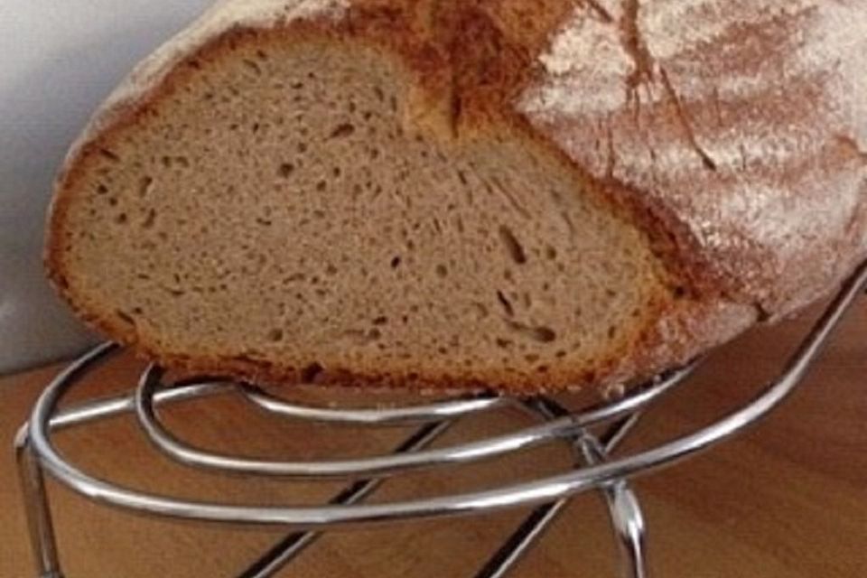 Dinkel-Roggenbrot mit Sauerteig