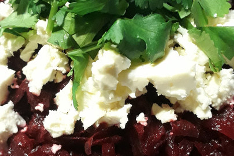 Rote Bete Salat mit Feta