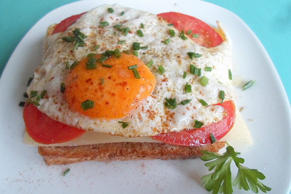 Hackfleisch - Toast aus der Pfanne