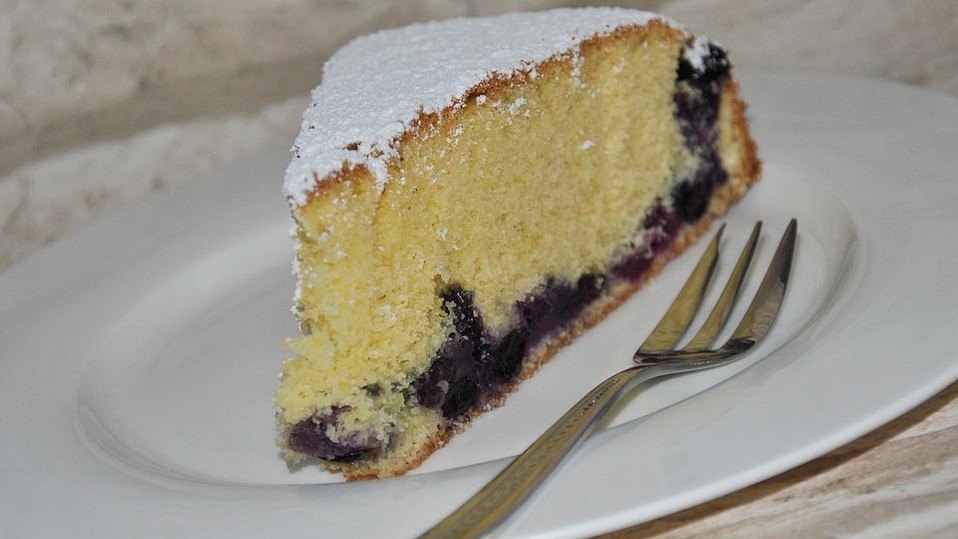 Feiner Sandkuchen mit Blaubeeren von Egaloss Feiner Sandkuchen mit Blaubeeren von Egaloss