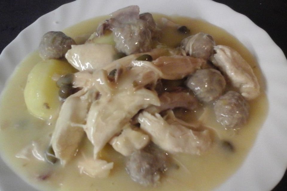 Feines Hühnerfrikassee klassisch