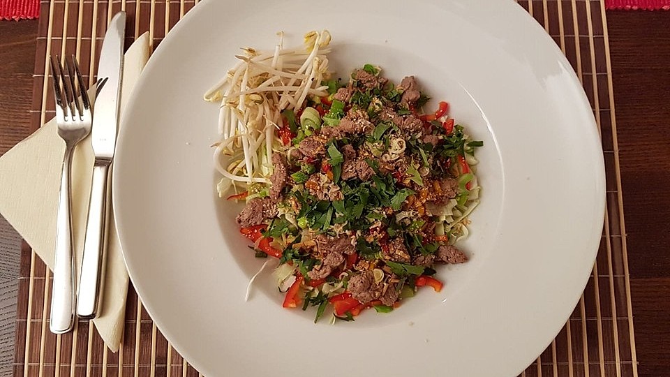 Thai Salat Mit Entenbrust Von Heiko2570 Chefkoch 