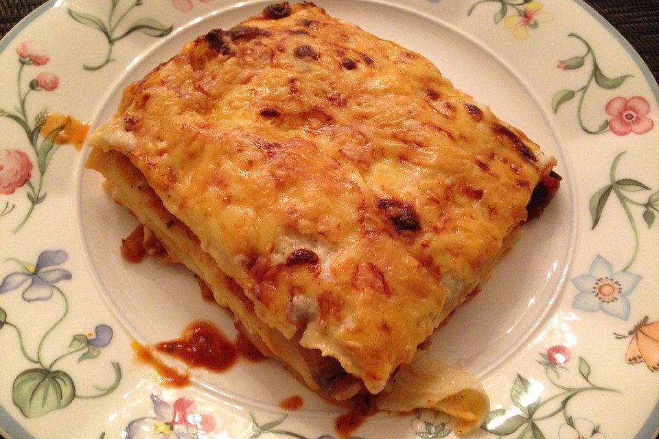 Vegetarische Lasagne mit Auberginen