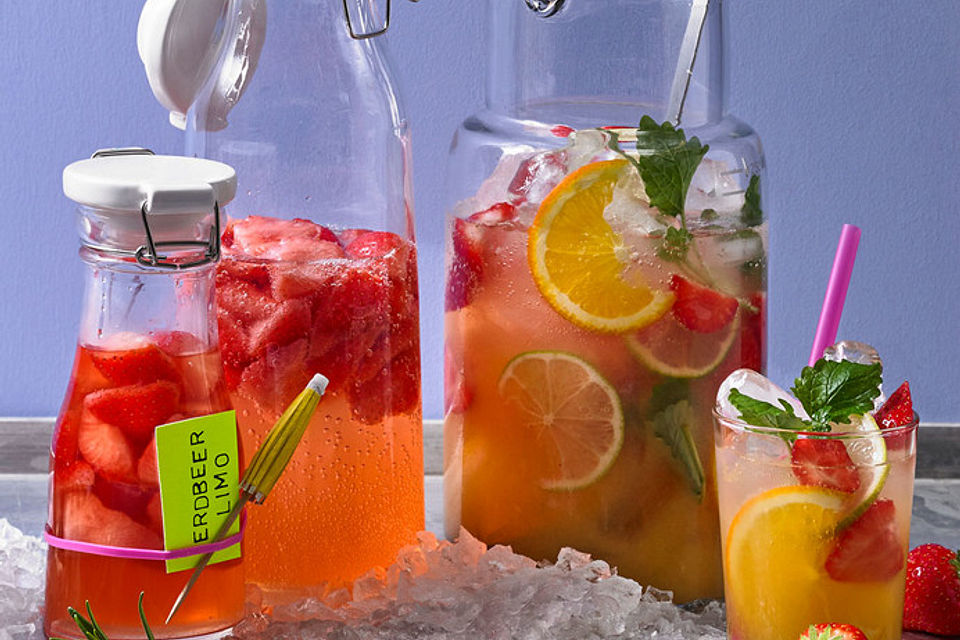 Fermentierte Erdbeerlimonade