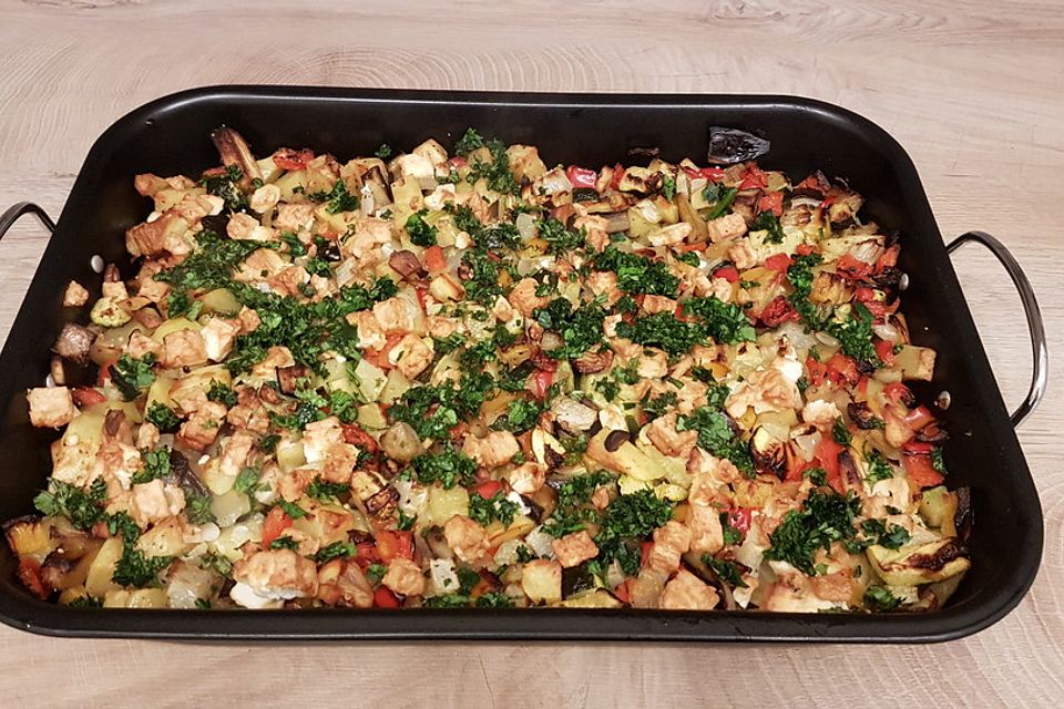 Verdure al forno con patate - Backofengemüse mit Kartoffeln