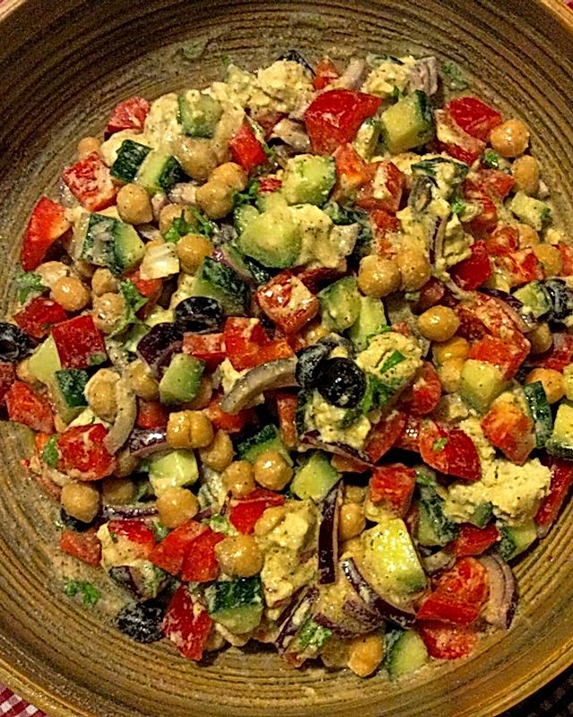 Mediterraner Kichererbsen-Salat