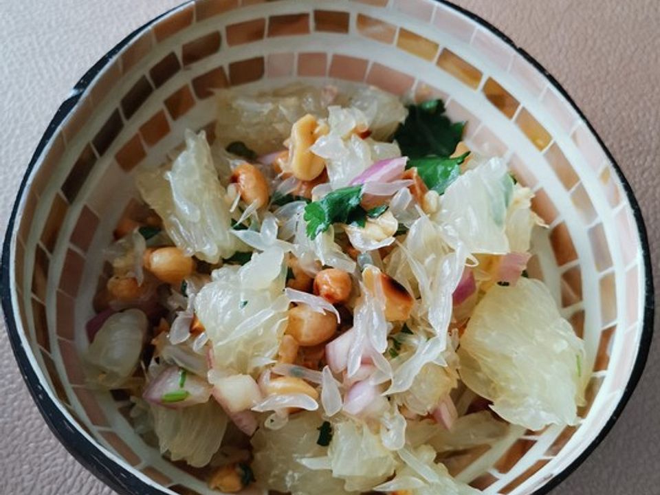 Thailändischer Pomelo-Salat mit Garnelen von Flugmaus | Chefkoch