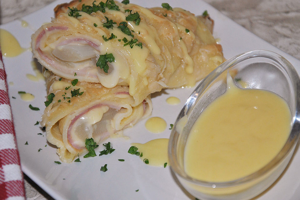 Galettes - Crêpes mit Schinken, Käse und Spargel à la Didi