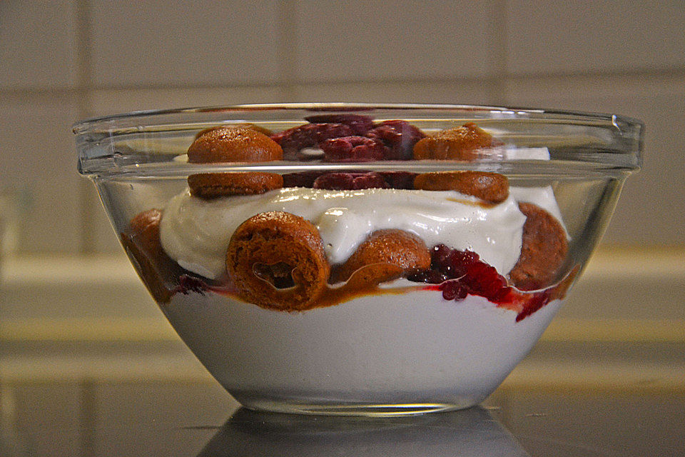 Crema di Mascarpone mit Himbeeren