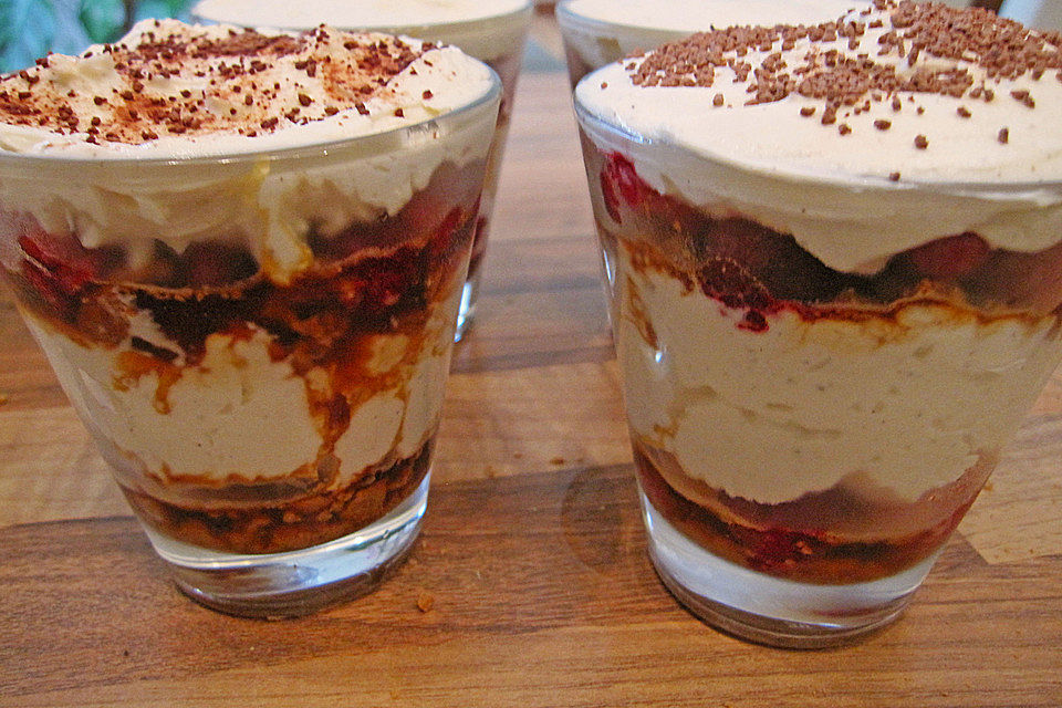 Crema di Mascarpone mit Himbeeren