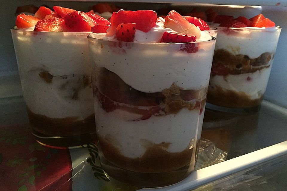 Crema di Mascarpone mit Himbeeren