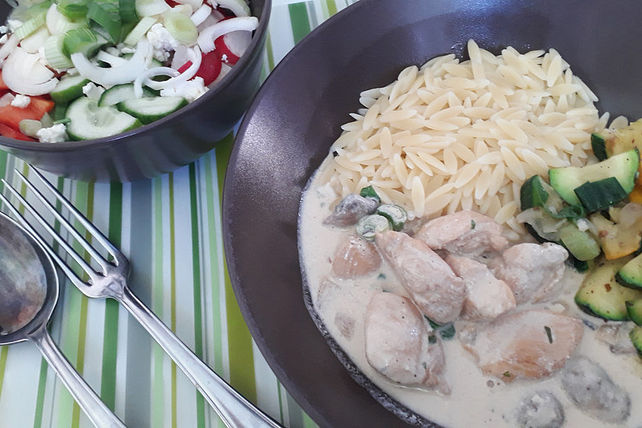 Low Carb Hähnchen-Champignon-Pfanne mit Bacon von Gemüse-Jäger| Chefkoch