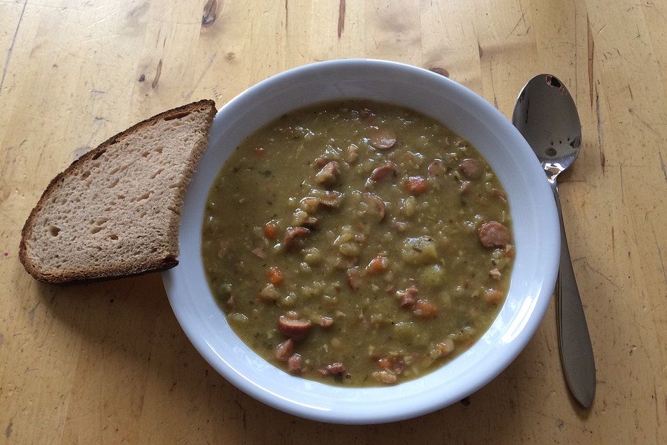 Olivers Erbsensuppe für kalte Tage