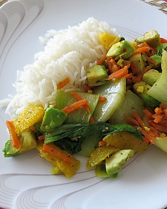 Superfood - Gemüse mit Reis
