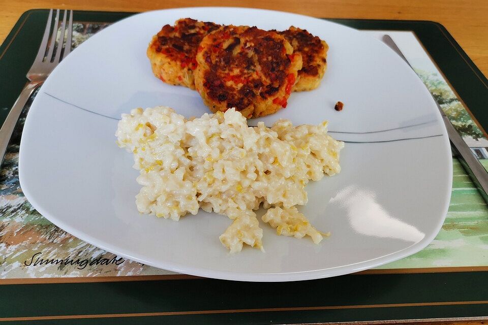 Auberginen-Paprika-Käse-Bratlinge