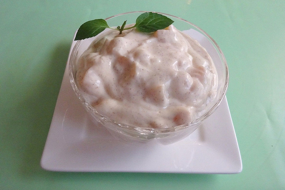 Pfirsich-Joghurt-Speise