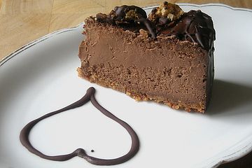 Schokoladen - Käse - Kuchen mit Amaretti