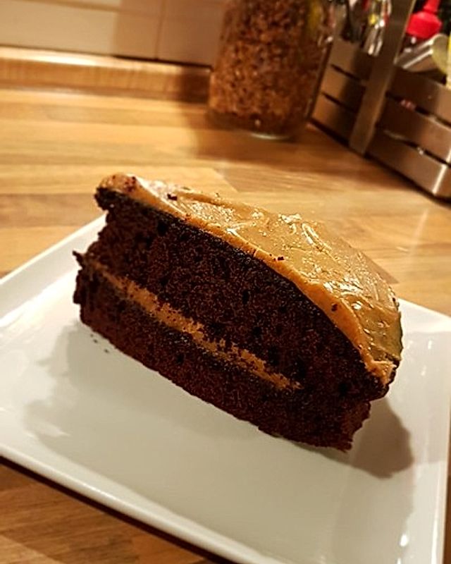 Schoko-Erdnussbutter-Kuchen