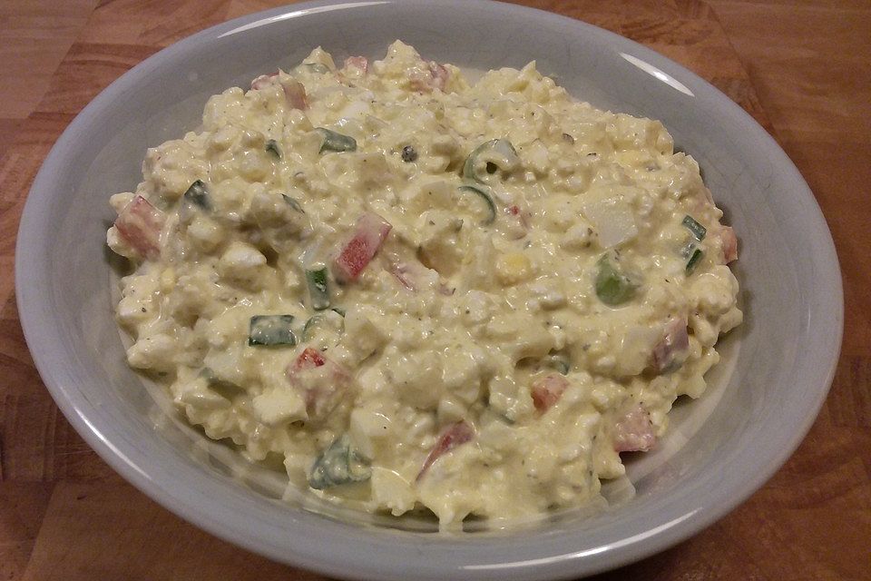 Hüttenkäse-Eiersalat