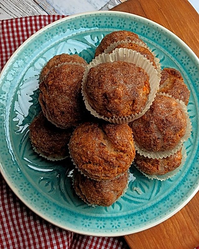 Vegane Apfel-Möhren-Muffins