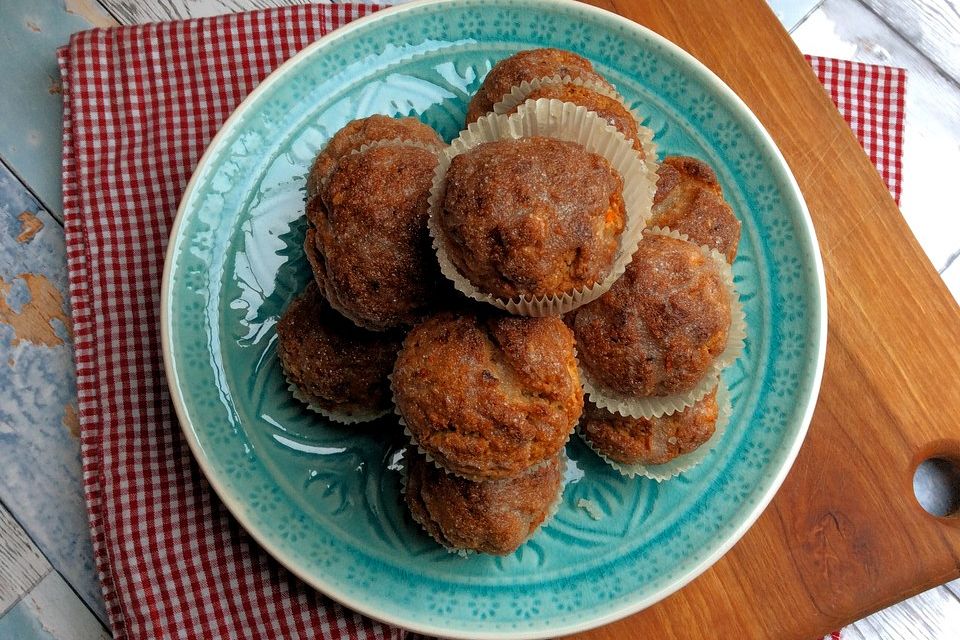 Vegane Apfel-Möhren-Muffins