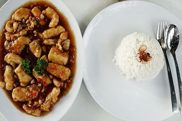 Doradenstucke In Teriyaki Sauce Mit Reis Von Dieter Sedlaczek Chefkoch