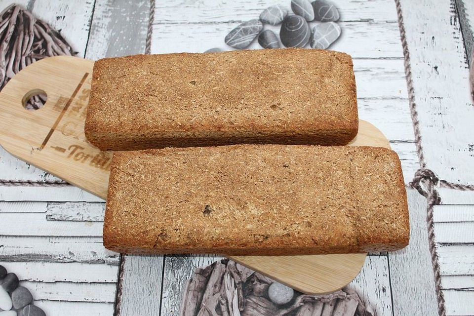 Kamut-Gerste-Weizen-Roggensauerteig-Vollkornbrot mit Chiasamen und Dickmilch