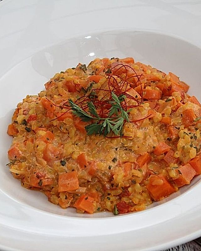 Möhren-Curry-Risotto