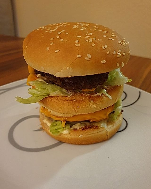 Hamburger Big Mac Style