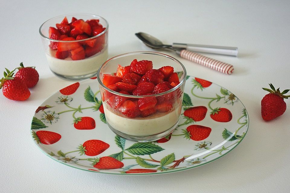 Tonkabohnen Panna Cotta