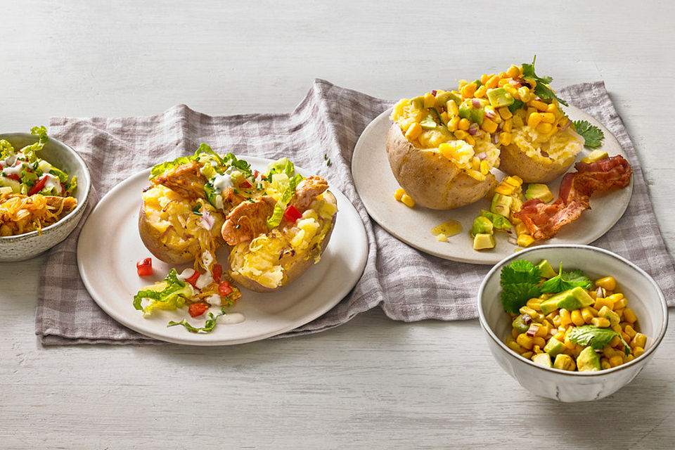 Avocado-Mais-Salat mit Knusperspeck