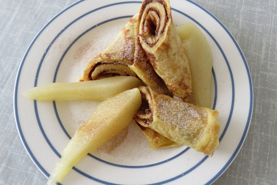 Birne-Helene-Pfannkuchen à la Didi