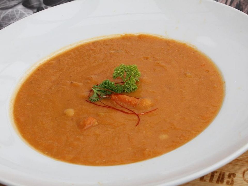 Karottensuppe mit Kichererbsen von Java| Chefkoch
