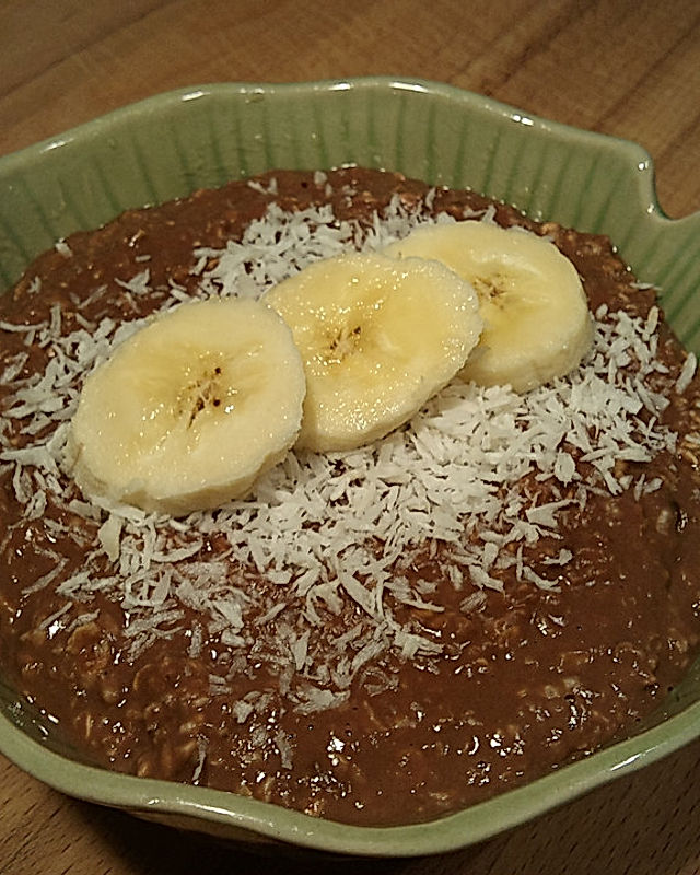 Schoko-Bananen-Porridge
