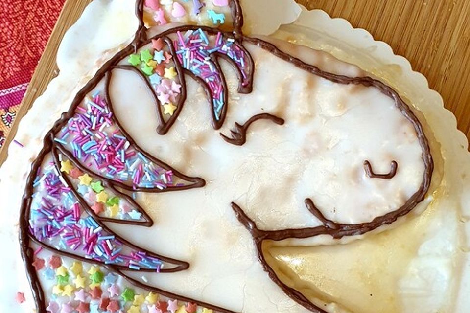 Einhorn-Kuchen