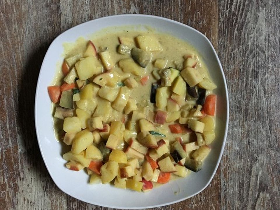 Apfel-Zimt-Curry mit Kartoffeln von veglicious| Chefkoch