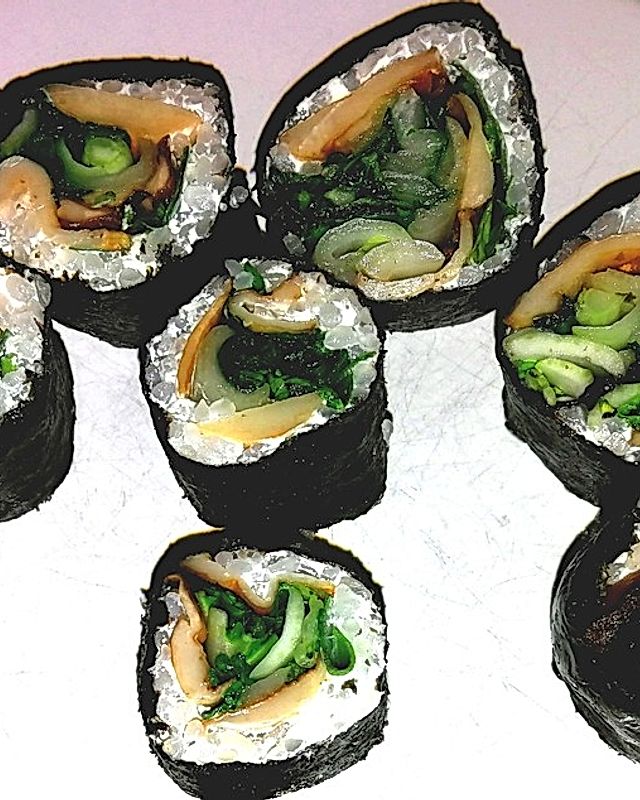 Sushi aus Kräuterseitlingen (low carb)